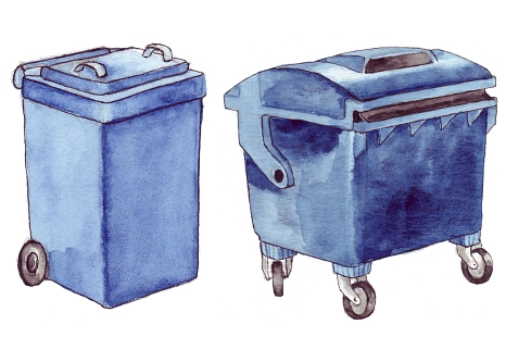 Altpapiertonne und Altpapiercontainer&nbsp;&copy;&nbsp;Universitätsstadt Marburg
FD Umwelt